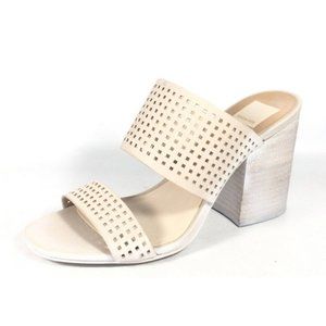 DOLCE VITA Esme Cream Leather Distressed Sandals